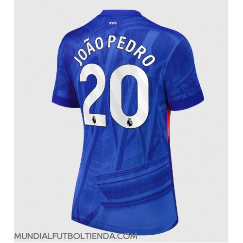 Camiseta Chelsea Joao Pedro #20 Primera Equipación Replica 2025-26 para mujer mangas cortas Camiseta Chelsea Joao Pedro #20 Primera Equipación Replica 2025-26 para mujer mangas cortas